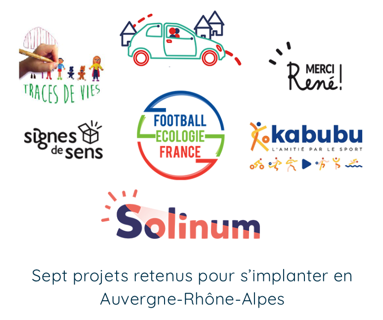 Logos des lauréats du programme Ronalpia pour une implantation en Auvergne-Rhône-Alpes