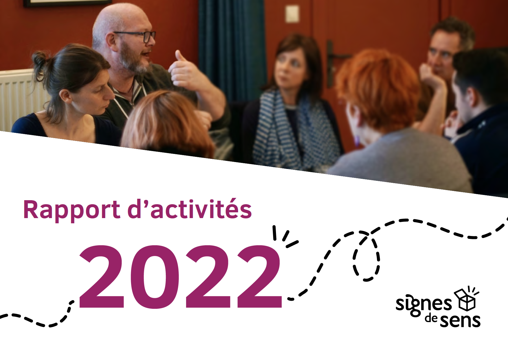 Couverture du rapport d'activités 2022 de l'association Signes de sens