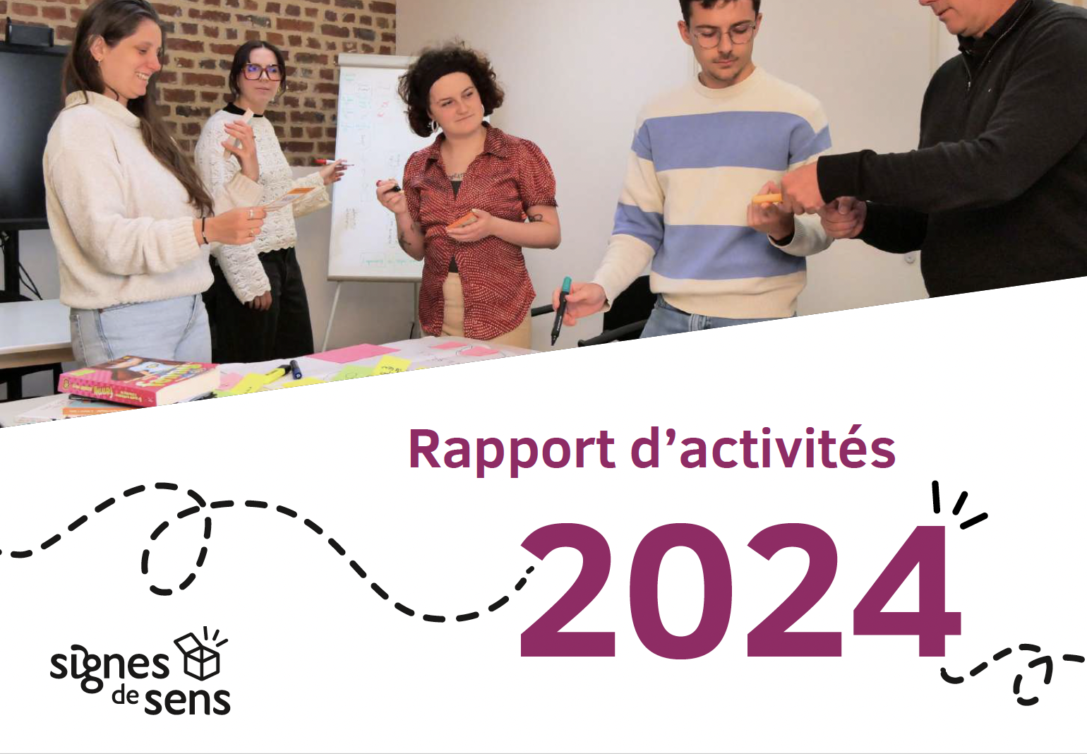 Couverture du rapport d'activités 2024.