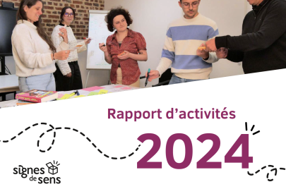 Couverture du rapport d'activités 2024.