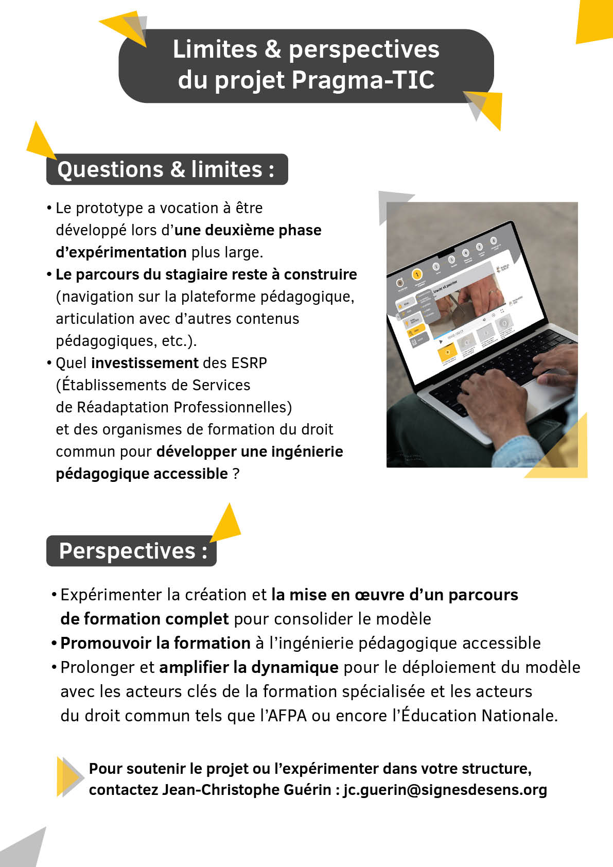 Limites et perspectives du projet, document pdf disponible en pièce jointe. 