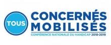 logo label "Tous Concernés, Tous mobilisés" Conférence nationale du handicap 2018-2019